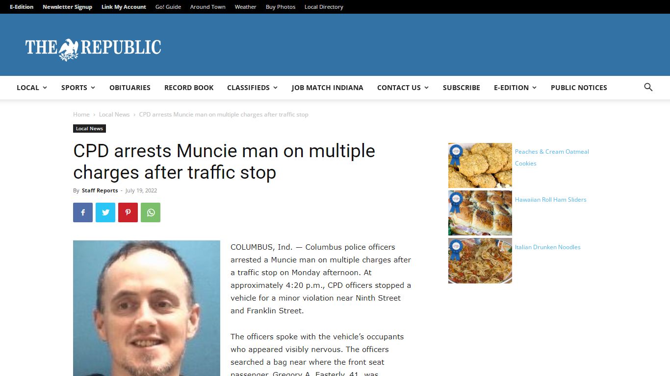 CPD arrests Muncie man on multiple charges after traffic stop